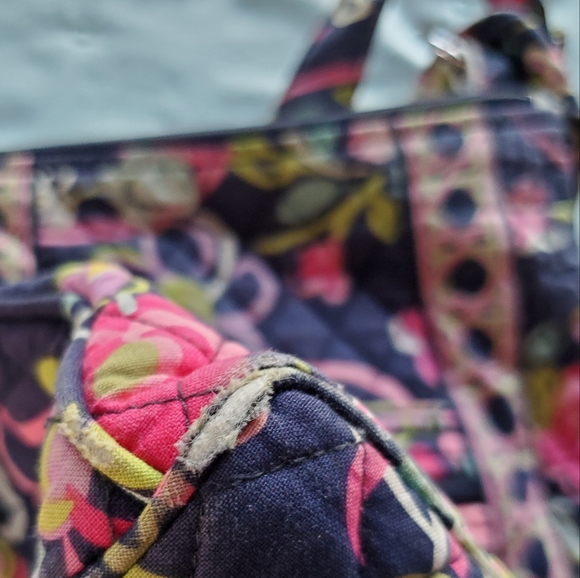 Navy Floral Vera Bradley Crossbody Bag - Picture 6 of 13
